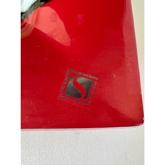 Sebino Arte glass tray, multi colored handmade in Italy NOS 2010-2019 - Picture 3 of 8